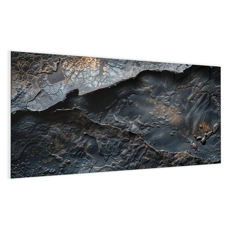 Glas Magnettafel - Dunkle Bronzetextur