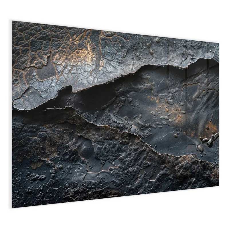 Glas Magnettafel - Dunkle Bronzetextur