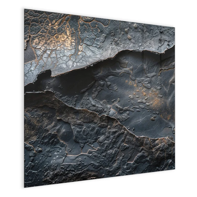 Glas Magnettafel - Dunkle Bronzetextur