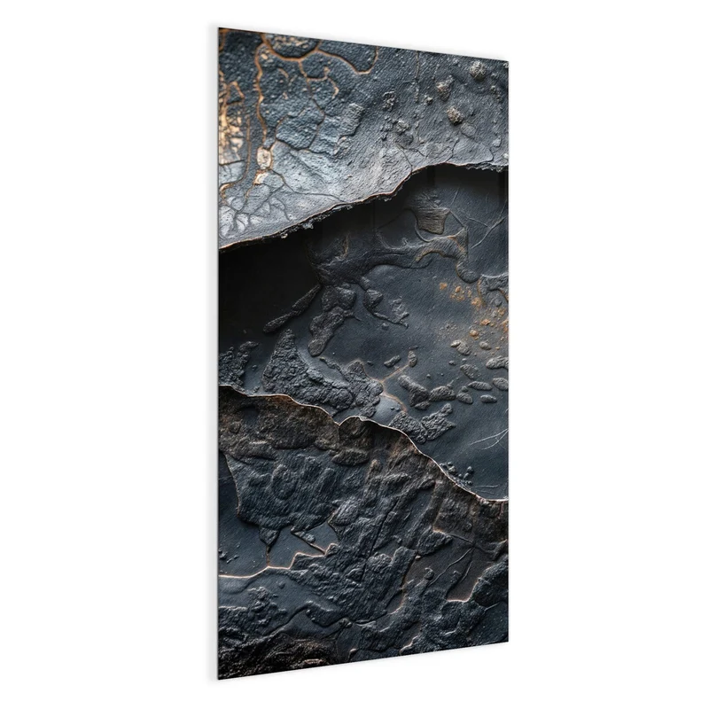 Glas Magnettafel - Dunkle Bronzetextur