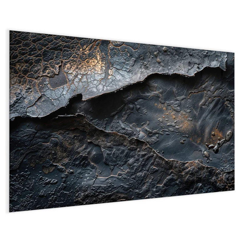 Glas Magnettafel - Dunkle Bronzetextur