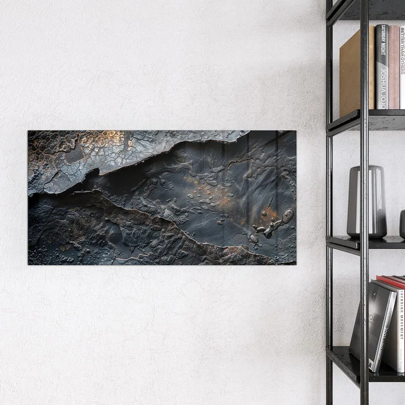 Glas Magnettafel - Dunkle Bronzetextur