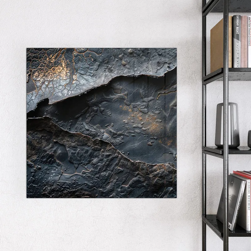 Glas Magnettafel - Dunkle Bronzetextur