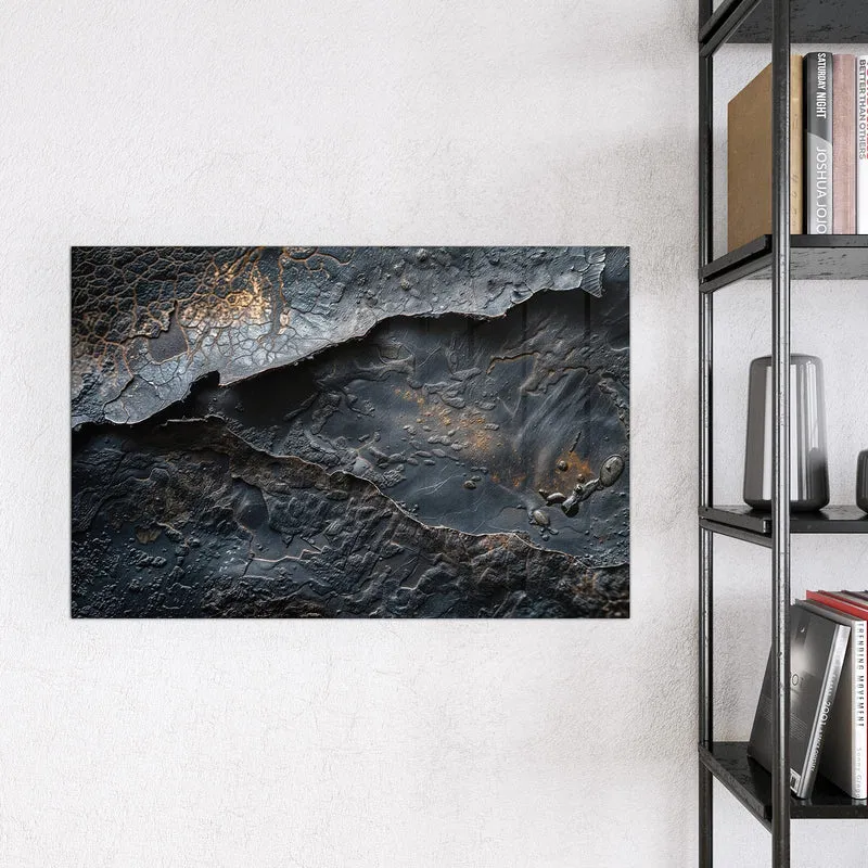 Glas Magnettafel - Dunkle Bronzetextur