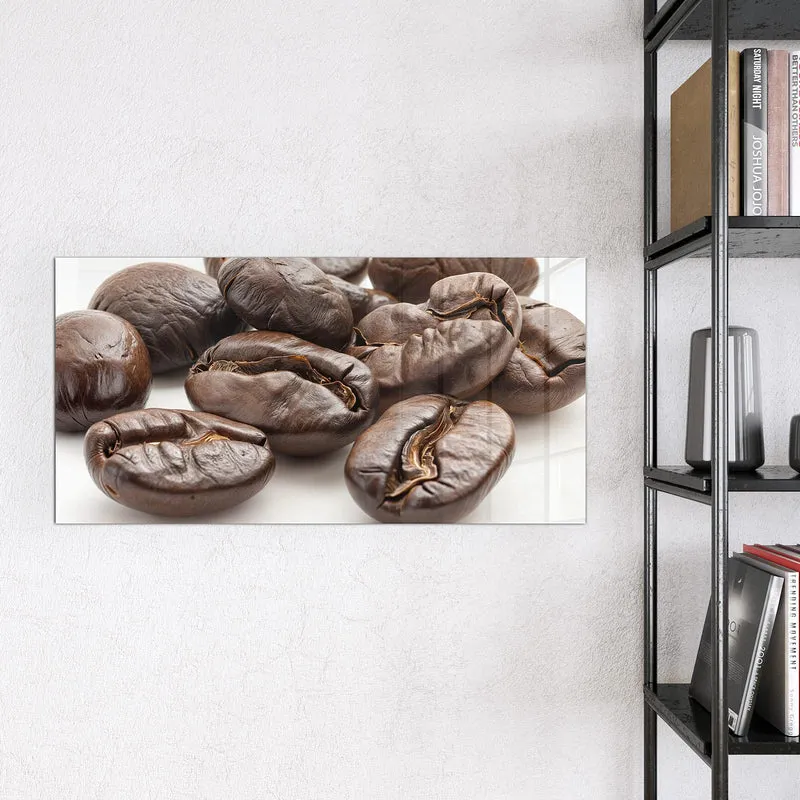 Glas Magnettafel - Geröstete Kaffeebohnen