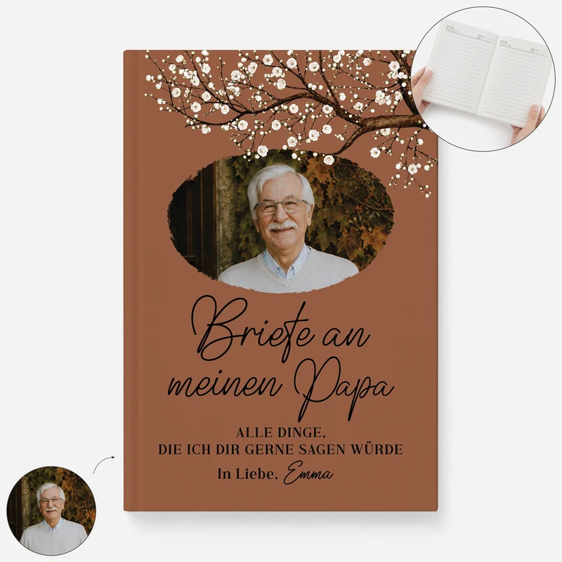 Briefe An Alle Dinge Die Ich Dir Gerne Sagen Würde - Personalisierte Trauergeschenke | Notizbuch A5 Foto