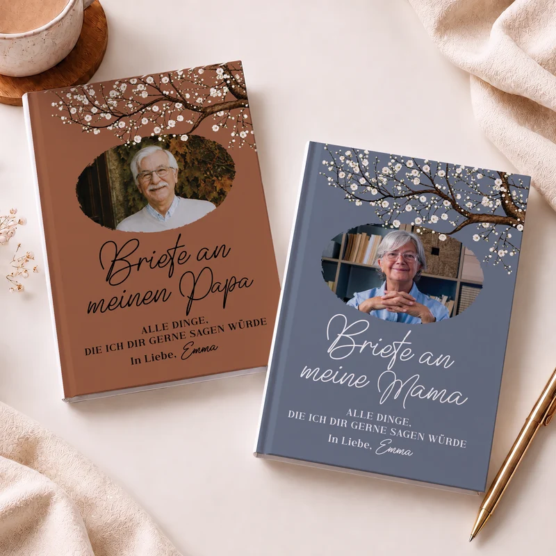 Briefe An Alle Dinge Die Ich Dir Gerne Sagen Würde - Personalisierte Trauergeschenke | Notizbuch A5 Foto