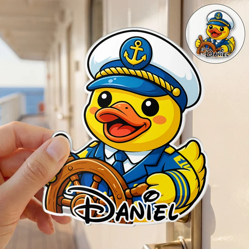 Enten Süß - Personalisiertes Geschenk | Acryl Magnet Familienurlaub