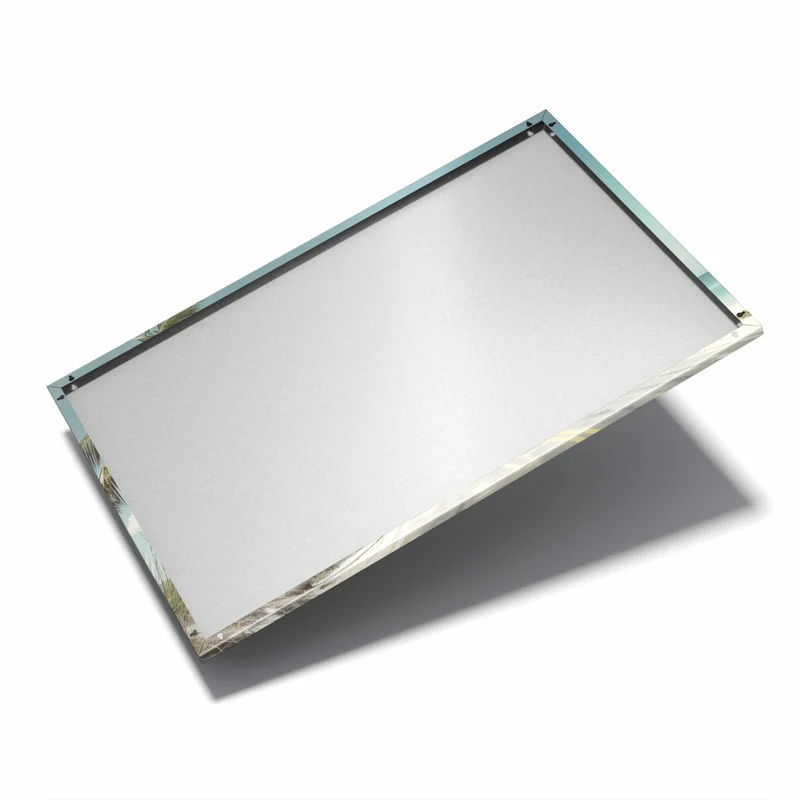 Metall Magnettafel - Küstenstraße mit Palmen