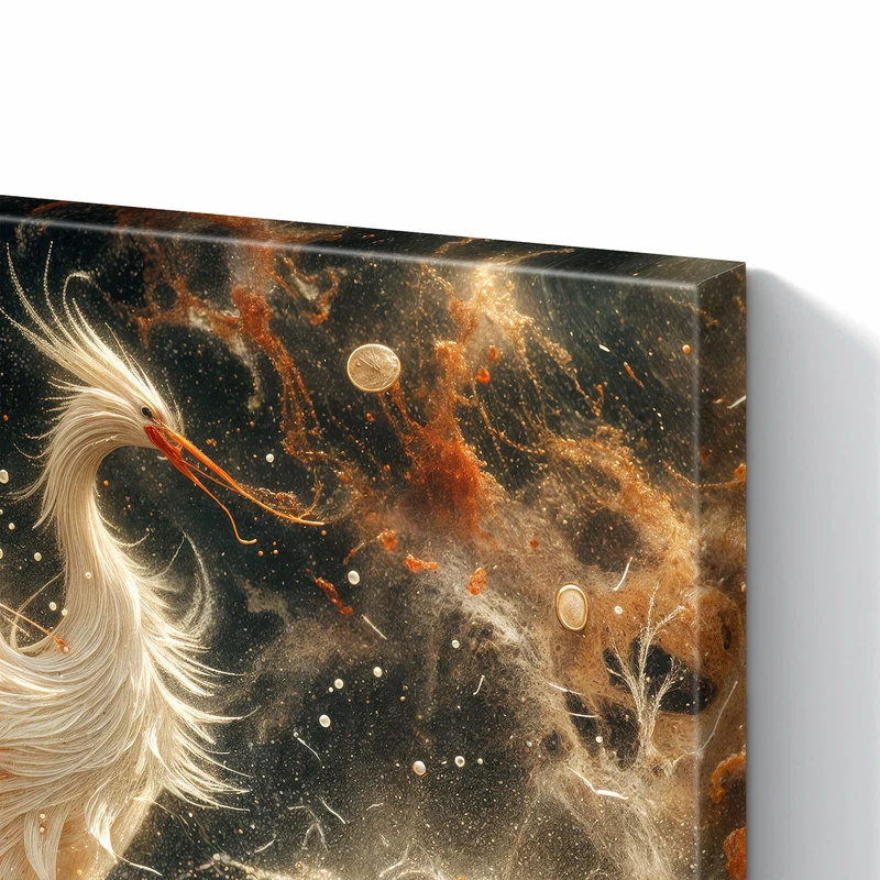 Metall Magnettafel - Eleganter Vogel