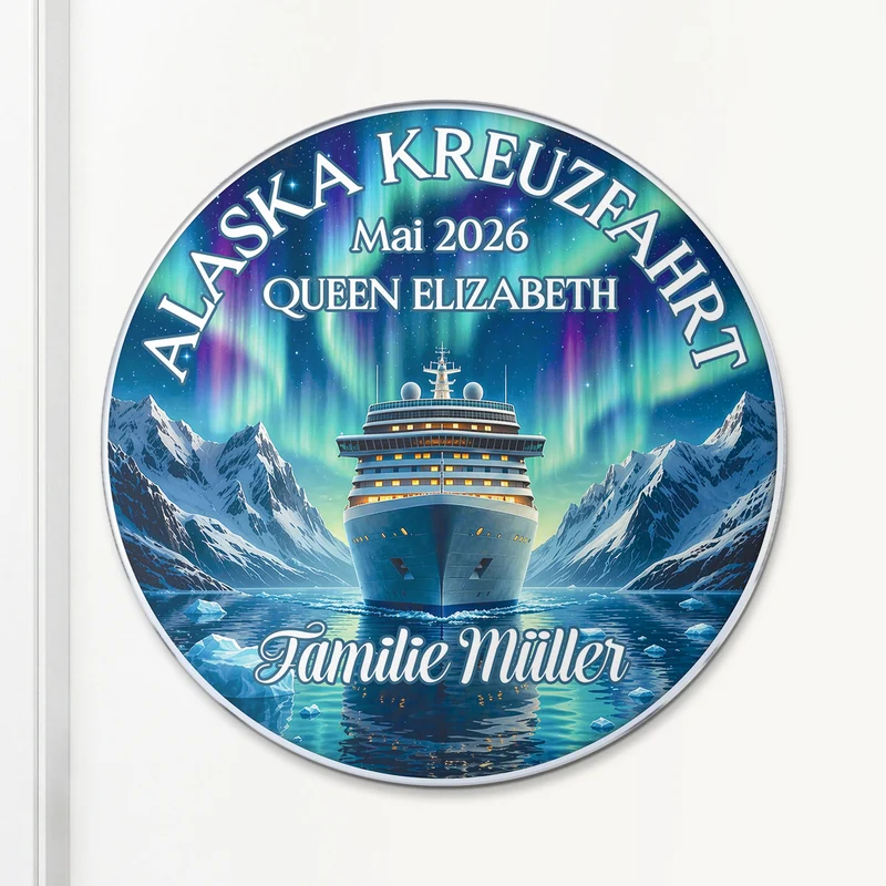 Kreuzfahrt - Personalisierte Geschenke Foto | Acryl Magnet Reise