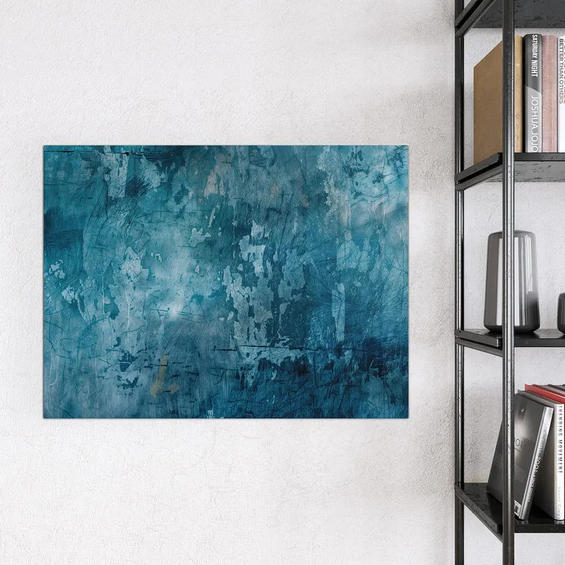 Glas Magnettafel - Abblätterndes Blau