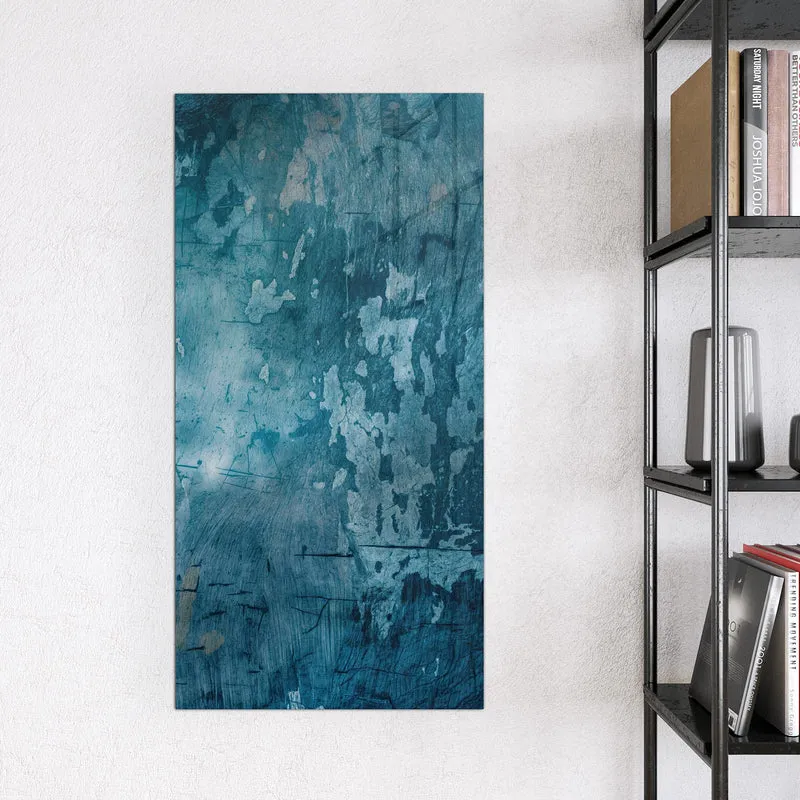 Glas Magnettafel - Abblätterndes Blau