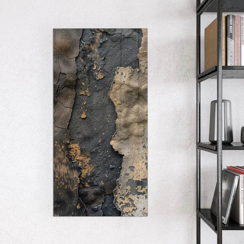 Glas Magnettafel - Ocker auf Schwarz