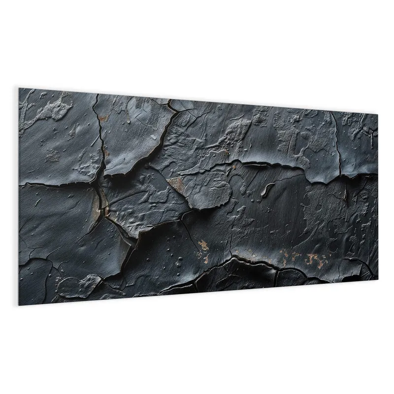 Glas Magnettafel - Risse in Anthrazit