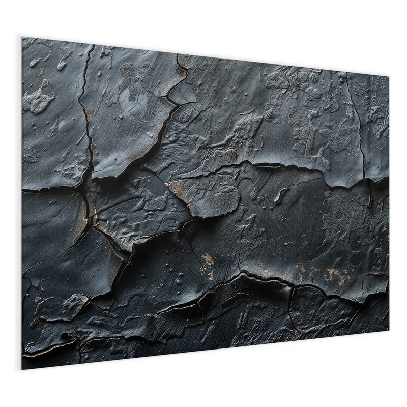 Glas Magnettafel - Risse in Anthrazit