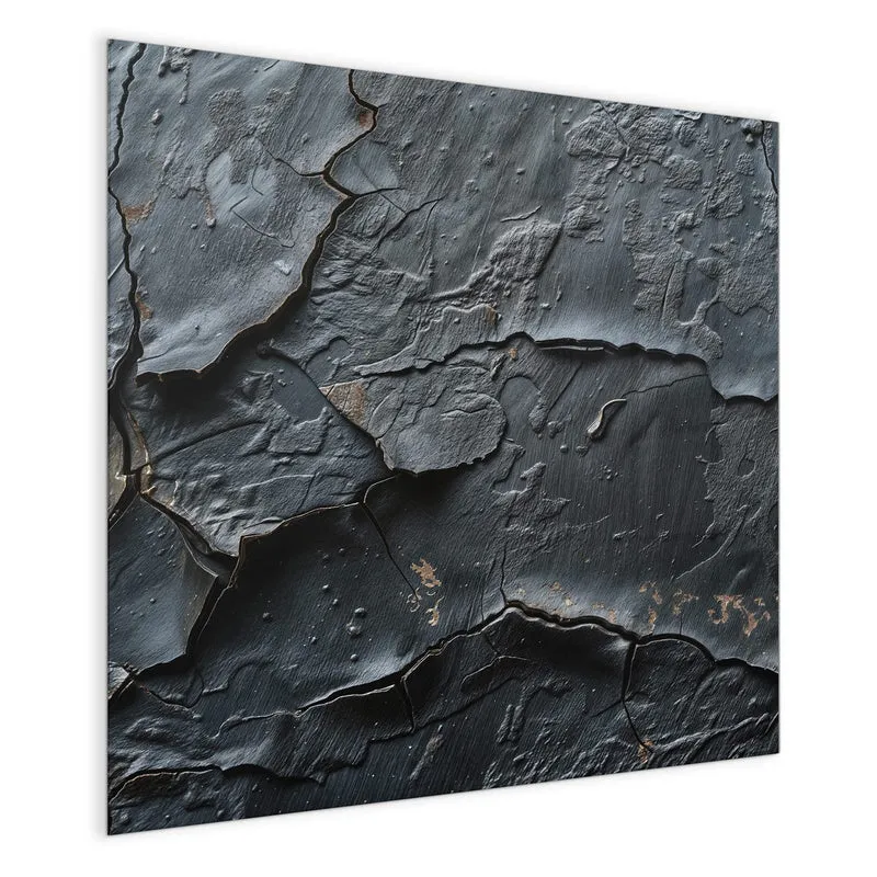 Glas Magnettafel - Risse in Anthrazit
