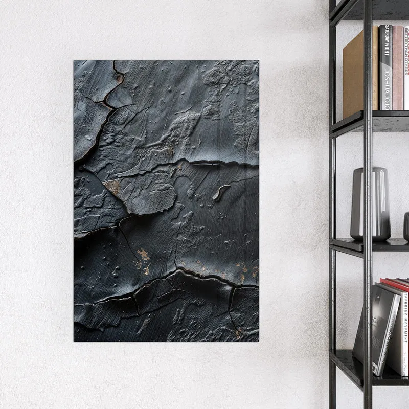 Glas Magnettafel - Risse in Anthrazit