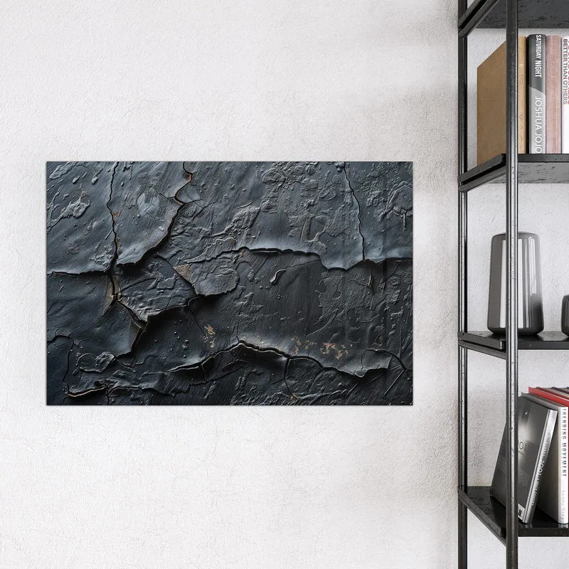 Glas Magnettafel - Risse in Anthrazit