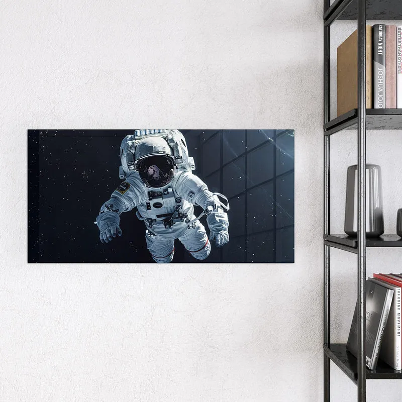 Glas Magnettafel - Schwebender Astronaut