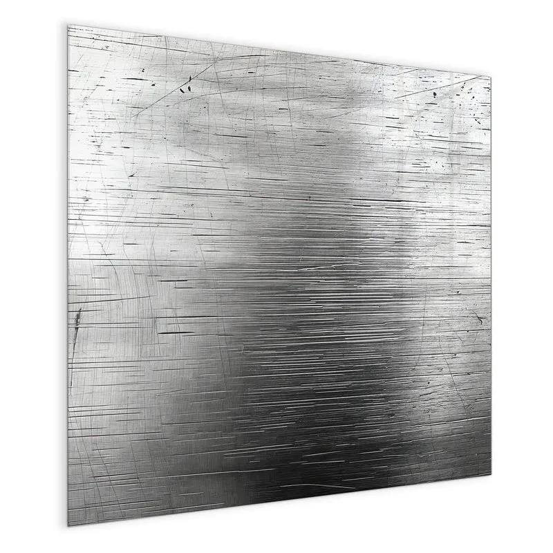 Glas Magnettafel - Gebürsteter Stahl