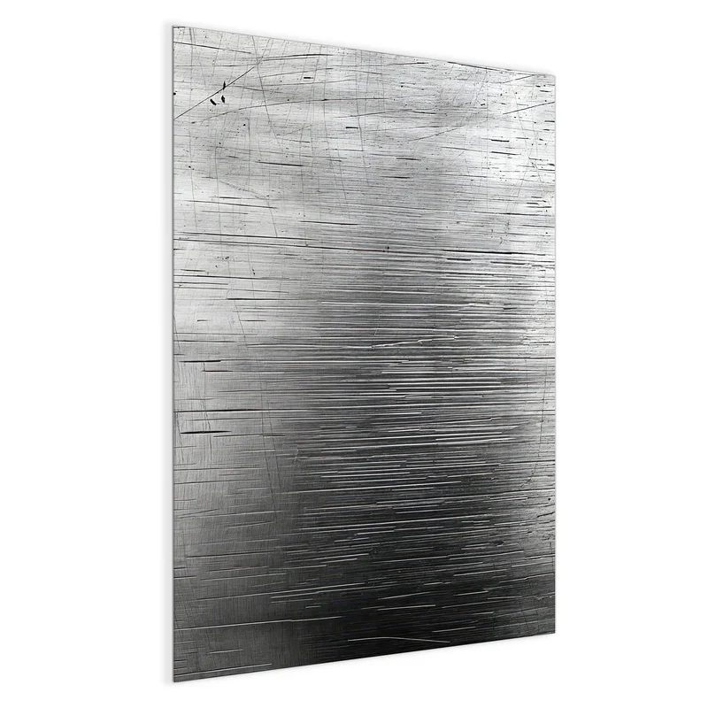 Glas Magnettafel - Gebürsteter Stahl