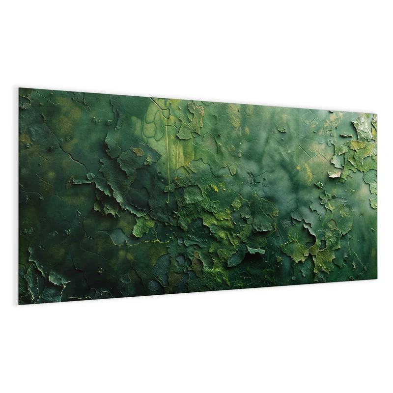 Glas Magnettafel - Abblätterndes Grün