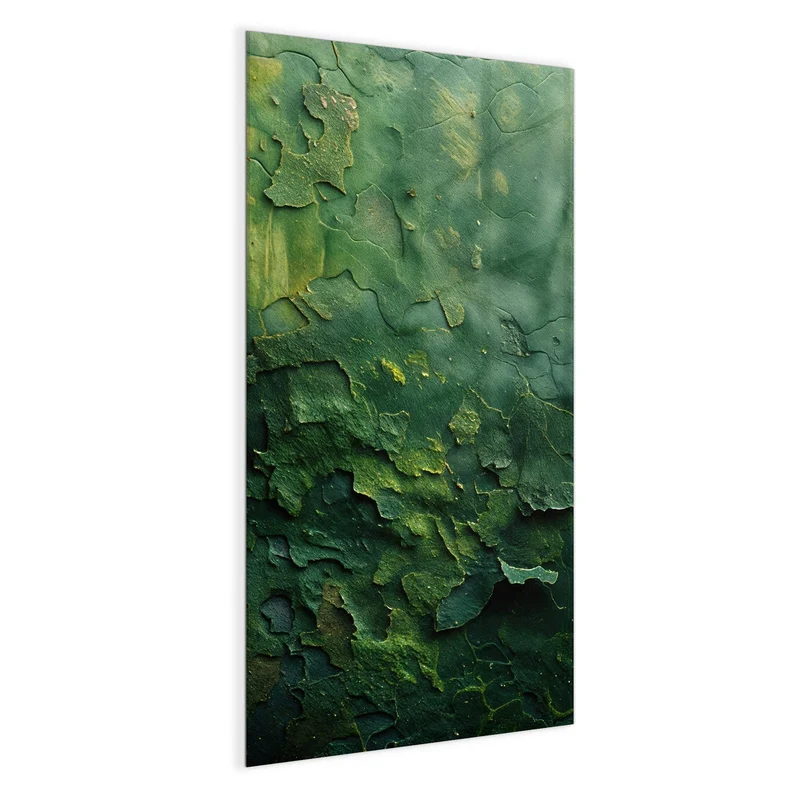 Glas Magnettafel - Abblätterndes Grün