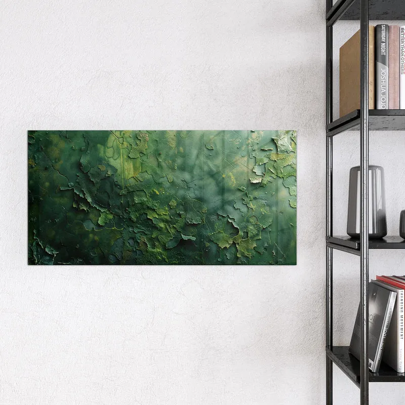 Glas Magnettafel - Abblätterndes Grün