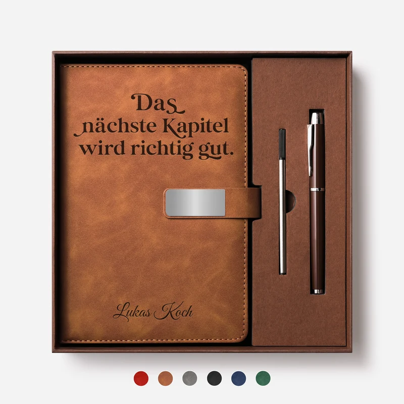 Das Nächste Kapitel Wird Richtig Gut - Personalisierte Geburtstagsgeschenke | Notizbuch Mit Stift Männer Frauen