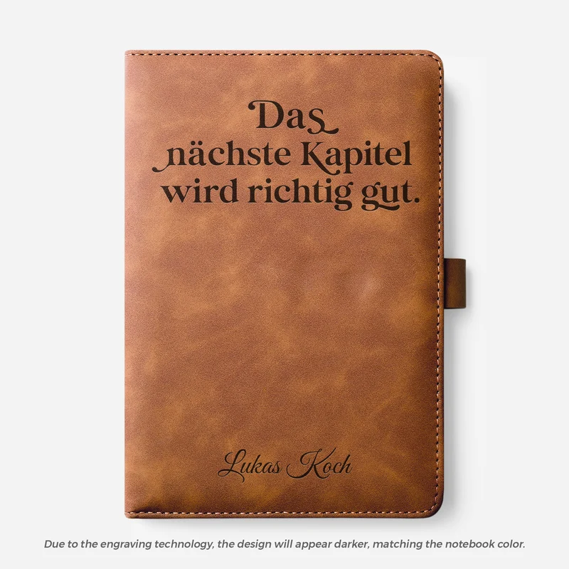 Das Nächste Kapitel Wird Richtig Gut - Personalisierte Geburtstagsgeschenke | Notizbuch Mit Stift Männer Frauen