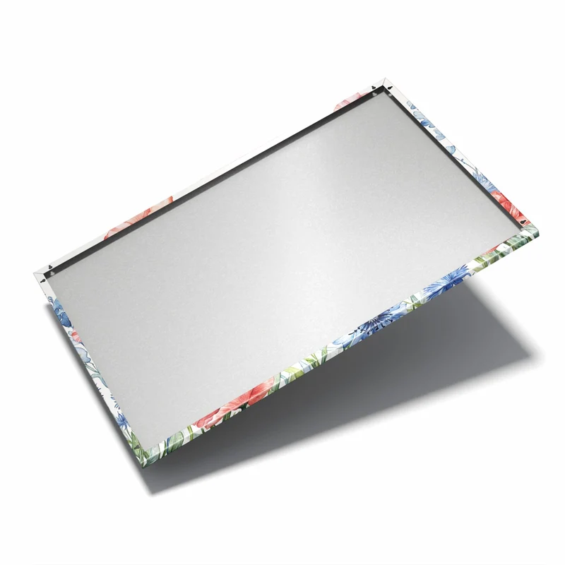 Metall Magnettafel - Mohn und Kornblumen
