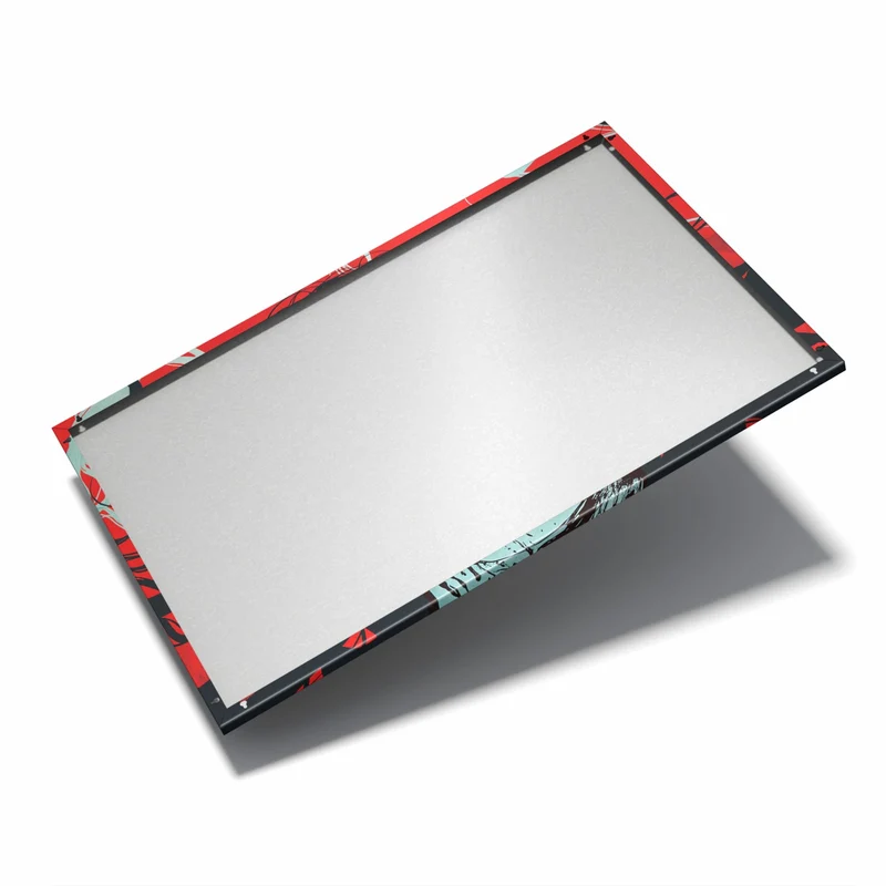 Metall Magnettafel - Schrei in Rot