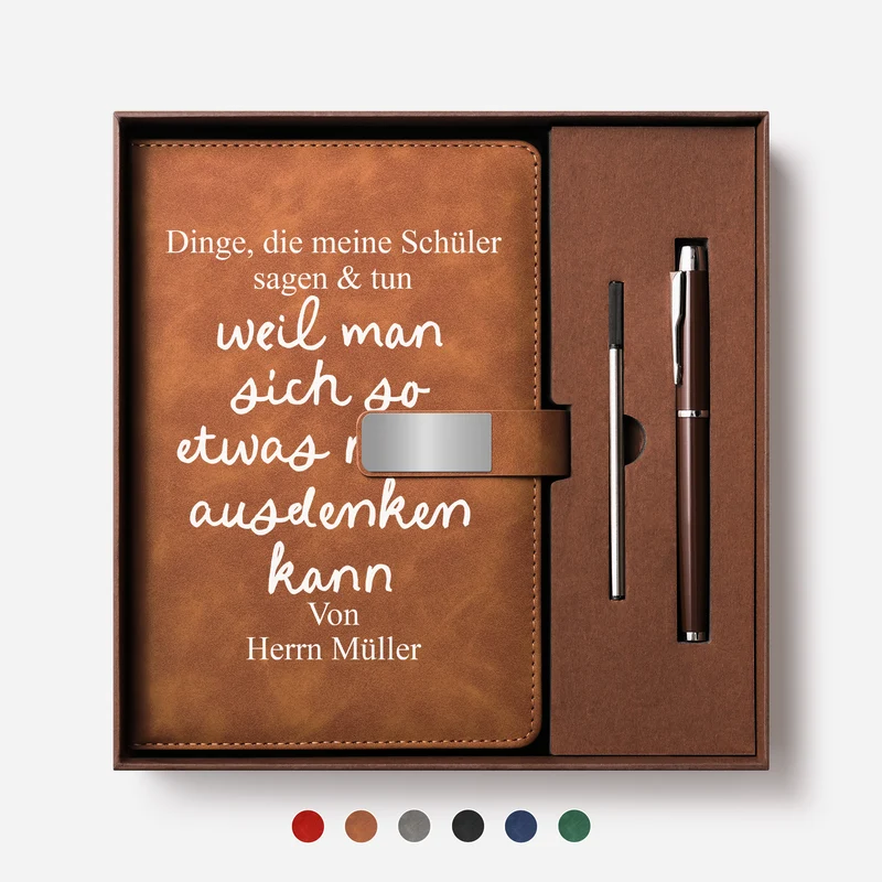 Dinge Die Meine Schüler Sagen & Tun - Personalisierte Geschenke Lehrerin | Notizbuch Mit Stift