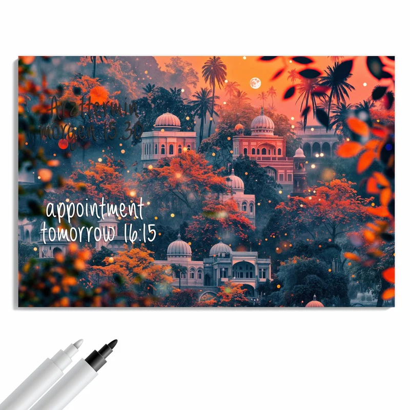 Metall Magnettafel - Orientalischer Palast