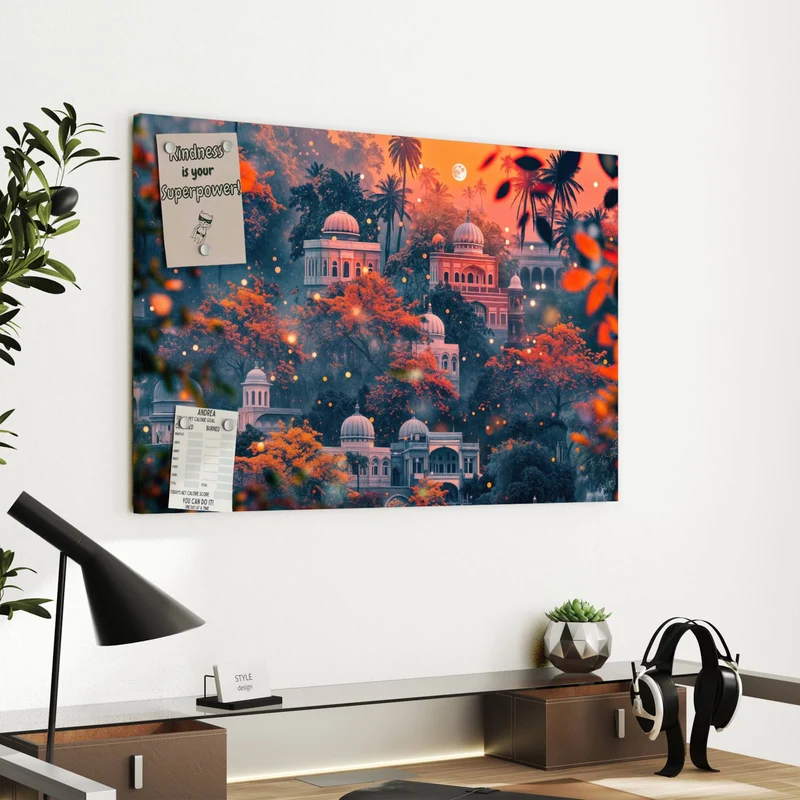 Metall Magnettafel - Orientalischer Palast