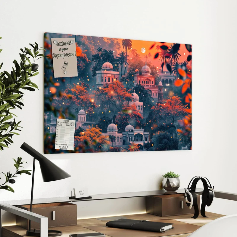 Metall Magnettafel - Orientalischer Palast