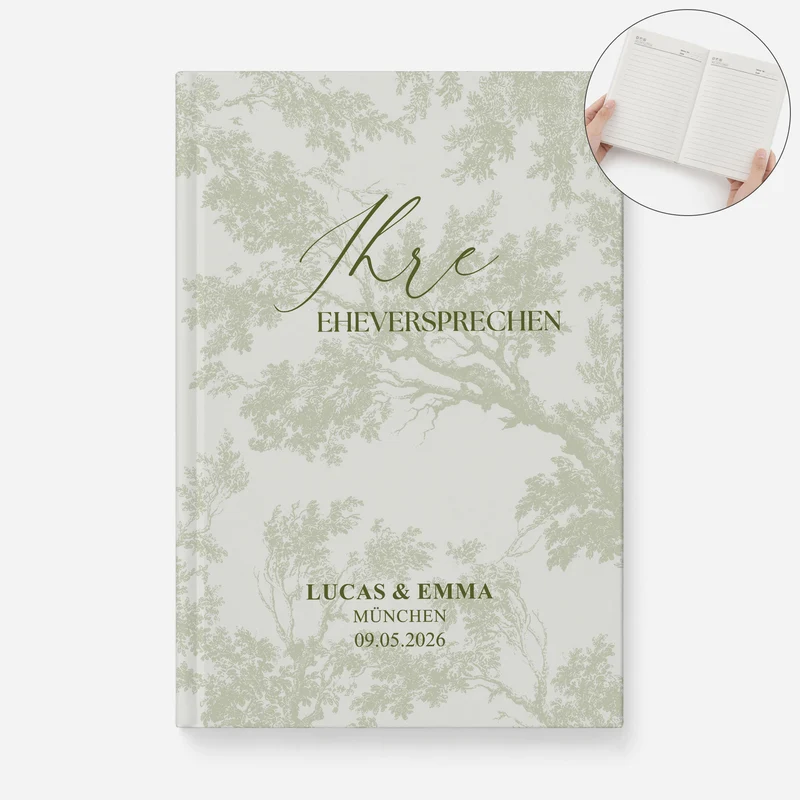 Eheversprechen - Personalisierte Hochzeitsgeschenke | Notizbuch A5