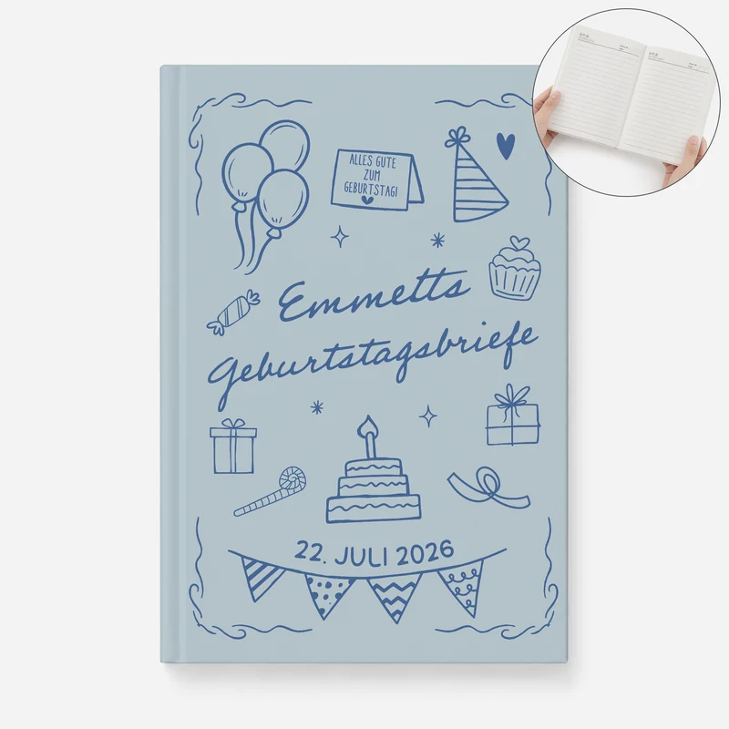 Geburtstagsbriefe - Personalisiertes Geschenk | Notizbuch A5