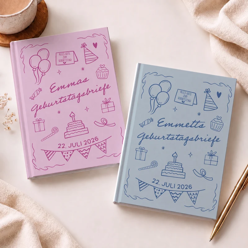 Geburtstagsbriefe - Personalisiertes Geschenk | Notizbuch A5