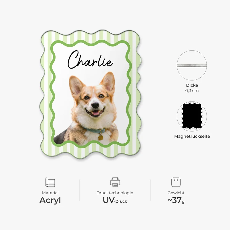 Bilder Von Haustieren - Personalisiertes Geschenk | Acryl Magnet