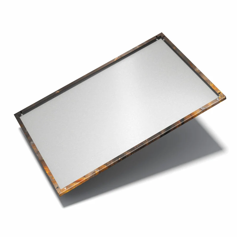Metall Magnettafel - Tiger im Feuer