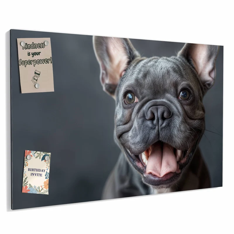 Metall Magnettafel - Lachender Hund