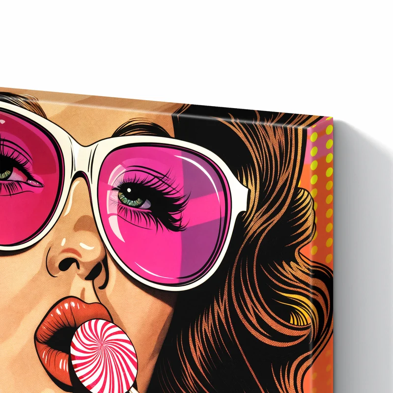Metall Magnettafel - Pinke Sonnenbrille