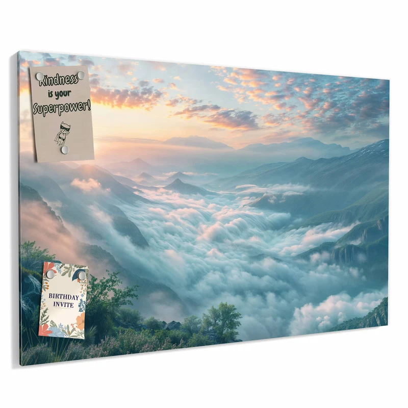 Metall Magnettafel - Wolkenmeer am Morgen