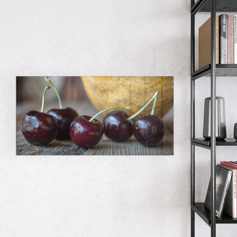 Glas Magnettafel - Süße Kirschen