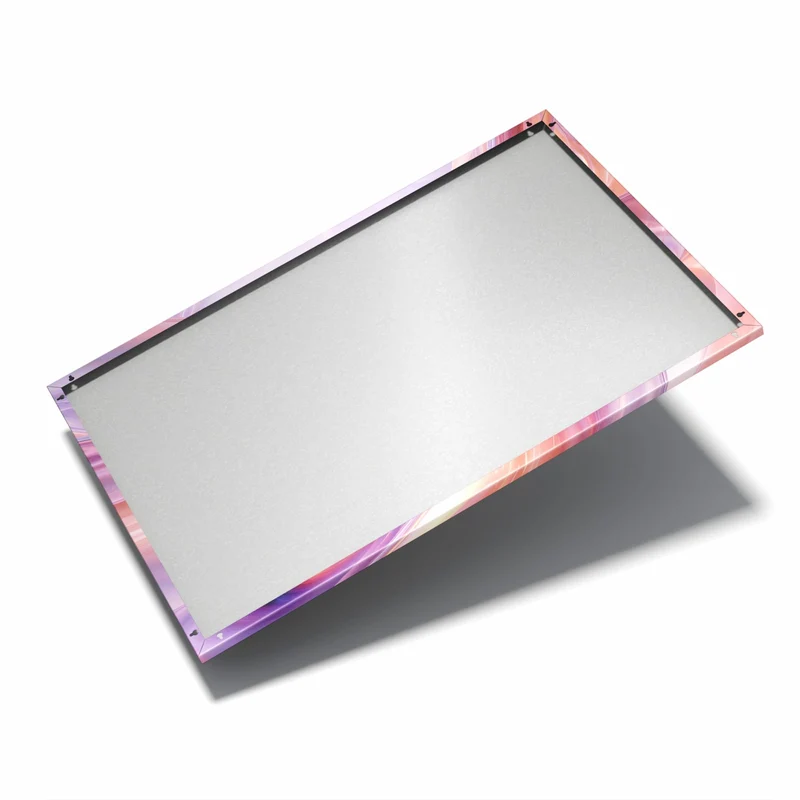 Metall Magnettafel - Glänzende Lilawellen