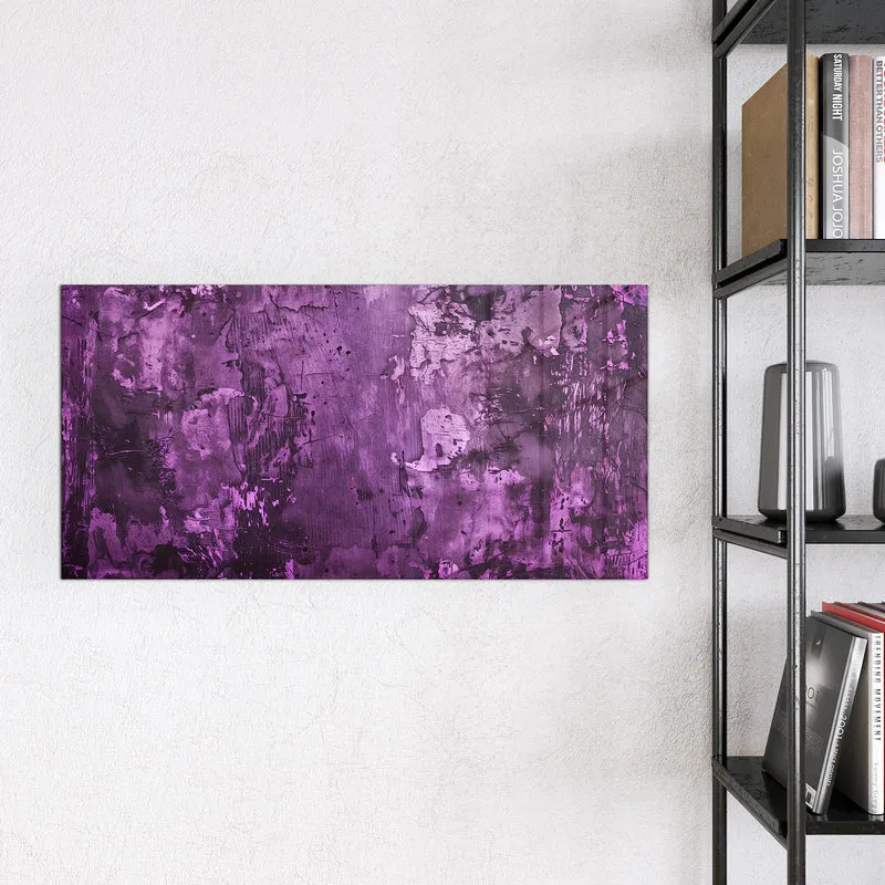 Glas Magnettafel - Violetter Putz