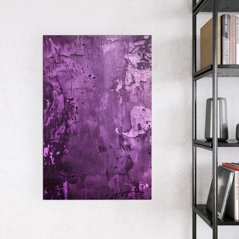 Glas Magnettafel - Violetter Putz