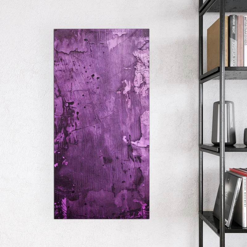 Glas Magnettafel - Violetter Putz